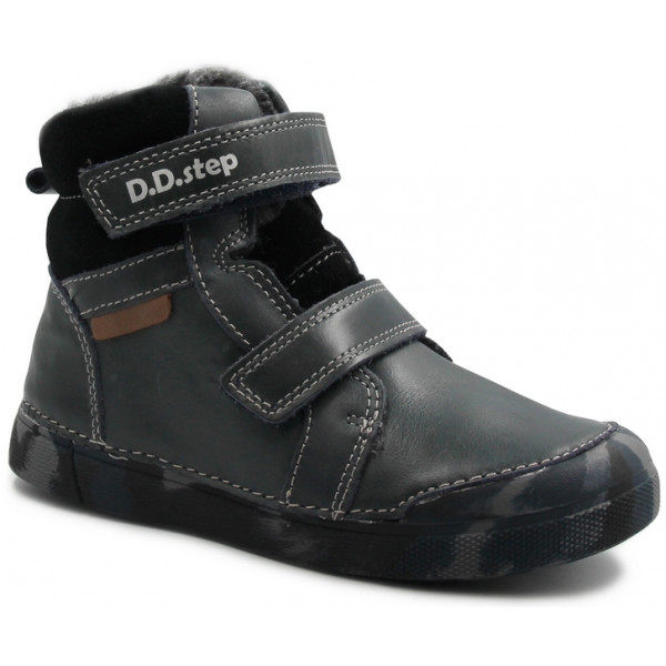 Kozaki Ocieplane Dla Chłopca Na Zimę D.D.Step W068-363M Royal Blue