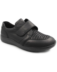 Damskie Buty Skórzane Na Jesień Czarne Waldlaufer 815M32