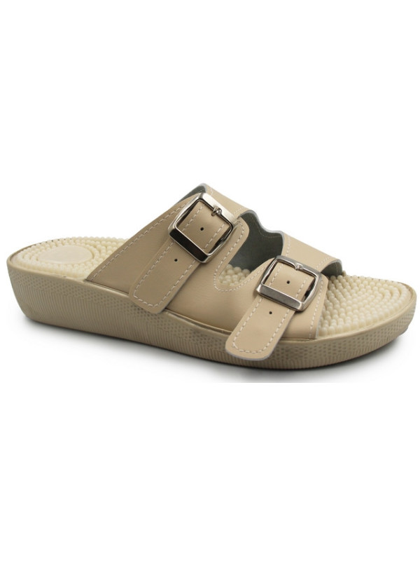 Klapki Damskie Fakirki 03/C2F Beige SILVA