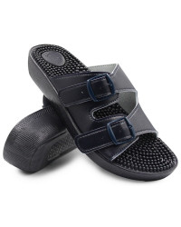 Masujące Klapki Damskie Do Pracy Fakirki 03/C2F Blue SILVA