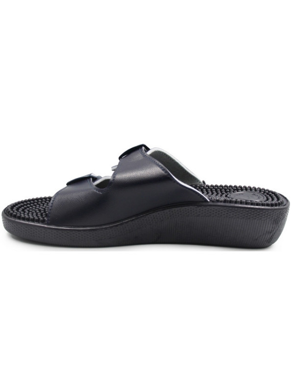 Masujące Klapki Damskie Do Pracy Fakirki 03/C2F Blue SILVA