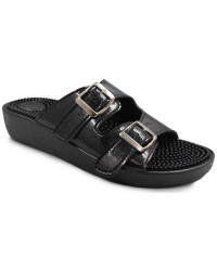 Klapki Damskie Fakirki 03/C2F Glitter Nero SILVA