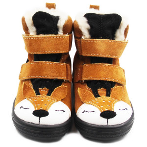 Zimowe Kozaki Z Liskiem Dla Chłopca Mido 22-28 32-28 Rudy