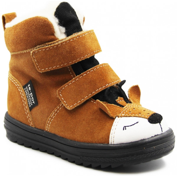 Zimowe Kozaki Z Liskiem Dla Chłopca Mido 22-28 32-28 Rudy