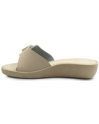 Damskie Klapki Z Wypustkami Masujące Fakirki 03/C1F Beige SILVA