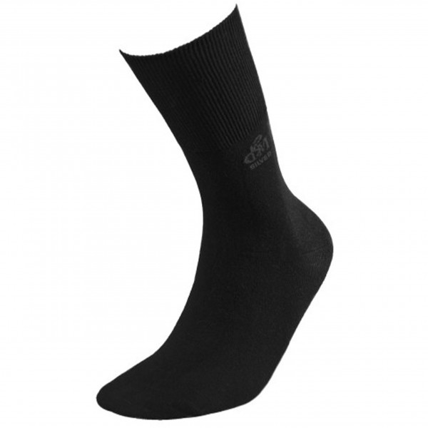 Skarpety Bawełniane Bezuciskowe Zdrowotne Czarne DeoMed Cotton Silver