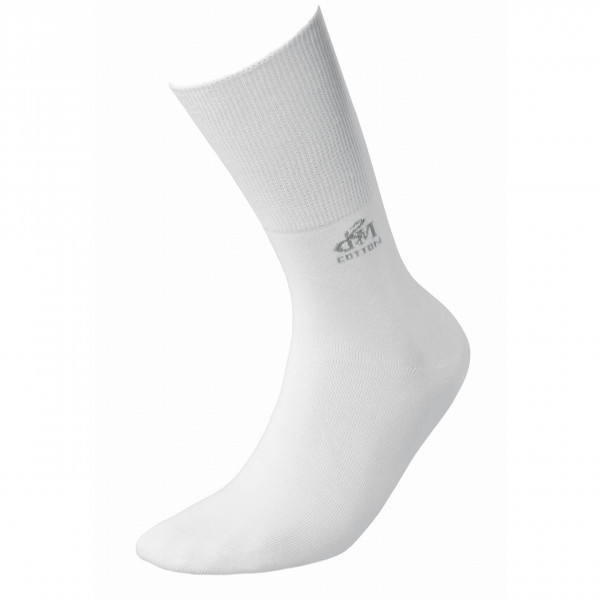 Białe Skarpety Bezuciskowe DeoMed Cotton Silver