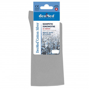 Skarpety Zdrowotne z Jonami Srebra DeoMed Cotton Silver