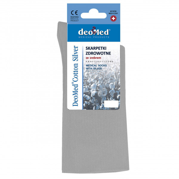 Skarpety Zdrowotne z Jonami Srebra DeoMed Cotton Silver