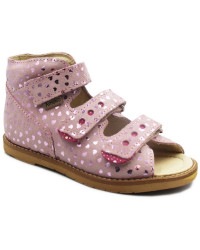 Sandałki w serduszka dla dziewczynek z obcasem thomasa do szkoły przedszkola Ameko