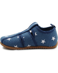 Kapcie dla chłopca do przedszkola i szkoły niebieskie w gwiazdki  Emel e 101-1