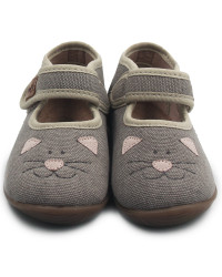 Kapcie Dla Dziewczynki Na Rzep Elastyczna Podeszwa Emel ek 4000C-1