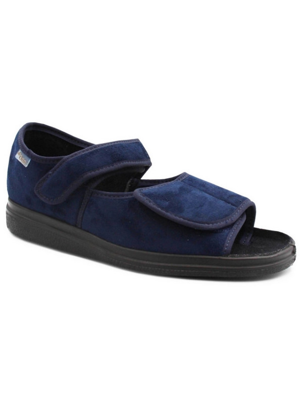 Komfortowe miękkie sandały dla seniora obuwie domowe DR ORTO 989M004