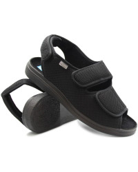 Wygodne miękkie sandały dla seniora na szerokie stopy Befado DR ORTO 676M007