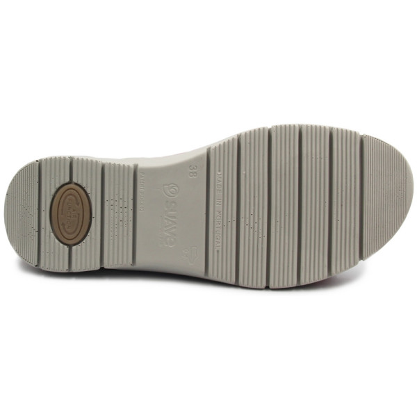 Eleganckie czerwone sandały na lato ze skóry naturalnej Suave 710011-04