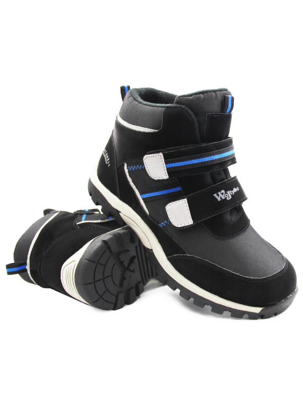 Buty na Jesień Dla Chłopca Ocieplane Wojtyłko 5z24094 czarny
