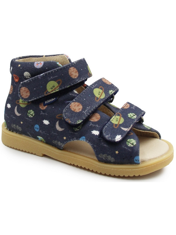 Kapcie Do Szkoły i Przedszkola Dla Chłopca Mido 816 Space Kosmos
