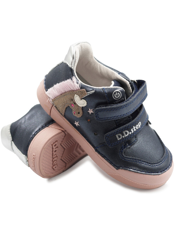 Buty Na Jesień Dla Dziewczynki LED DD STEP S068-42893M
