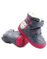 Buty zimowe dziewczęce śniegowce ocieplane DD STEP W029-362AY
