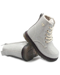 Kozaczki Dla Dziewczynek Na Jesień i Zimę Wojtyłko 1z21006s Popiel