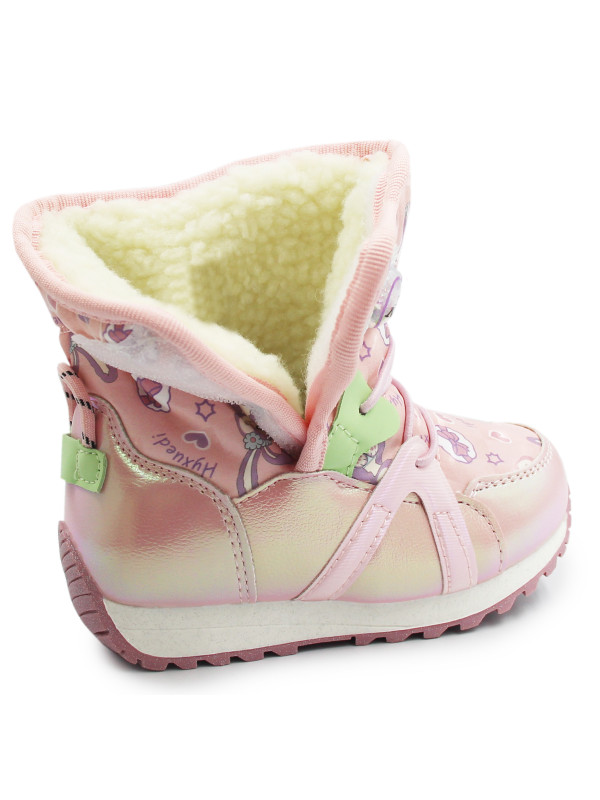 Buty Zimowe Dla Dziewczynki Śniegowce Wojtyłko 2zś25074R Róż