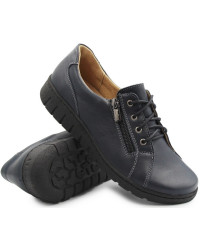 Damskie Buty Na Jesień Skórzane Helios 429 granat