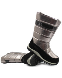 Śniegowce Wysokie Dziewczęce Ocieplane Kozaki Wojtyłko 5z24100 Złoty