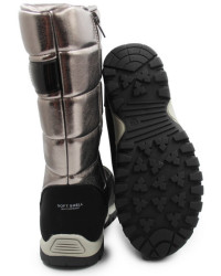 Śniegowce Wysokie Dziewczęce Ocieplane Kozaki Wojtyłko 5z24100 Złoty