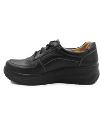 Skórzane Buty Damskie Na Jesień Czarne Helios 419