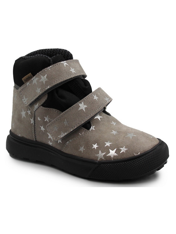 Buty Dla Dziewczynki Na Jesień Lekko Ocieplane Ameko Robin Szare Gwiazdki