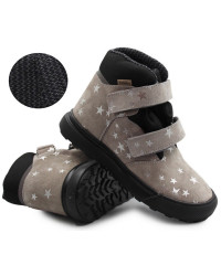 Buty Dla Dziewczynki Na Jesień Lekko Ocieplane Ameko Robin Szare Gwiazdki
