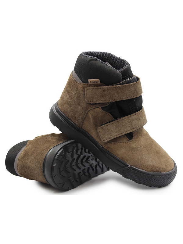 Buty Dla Chłopca Lekko Ocieplane Na Jesień i Zimę Ameko Robin Sepia