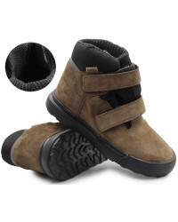 Buty Dla Chłopca Lekko Ocieplane Na Jesień i Zimę Ameko Robin Sepia