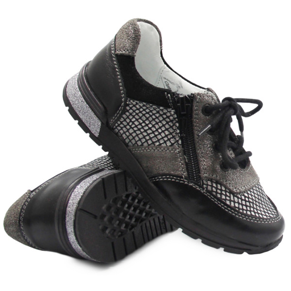 Sportowe półbuty na jesień dla dziewczynki do szkoły BARTEK t-25695/sz/1r7 II Gatunek