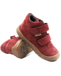 Buty Na Rzep Dziecięce Na Jesień Ocieplane Wnętrze Dla Dziewczynki Ameko Bubu-Ruby