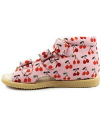 Kapcie Do Szkoły i Przedszkola Dla Dziewczynki Mido 816 Cherry Pink