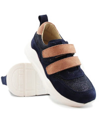 Buty Na Wiosnę Dla Dziewczynki Mido 20-51 30-51 Granat Brokat
