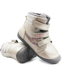 Dziewczęce Buty Zimowe Ocieplane Barefoot Młodzieżowe Zimowe DD STEP W063-4274CL