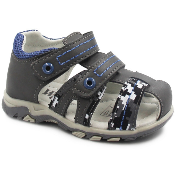 Sandałki Chłopięce Na Lato Szare Wojtyłko 1s23732
