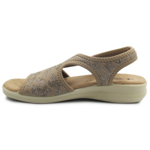 Damskie sandały z elastycznej i miękkiej tkaniny SANITAL-FLEX 8056.17