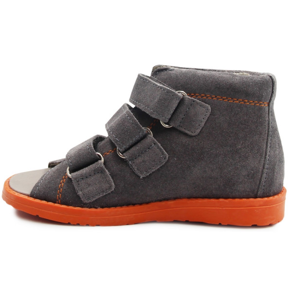 Buty profilaktyczne chłopięce skóra nubukowa sandały ortopedyczne Dawid 1041,1042,1043