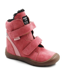 Buty Na Zimę Dla Dziewczynki Barefoot + Wkładka Ocieplana Ameko Dudu-Coral