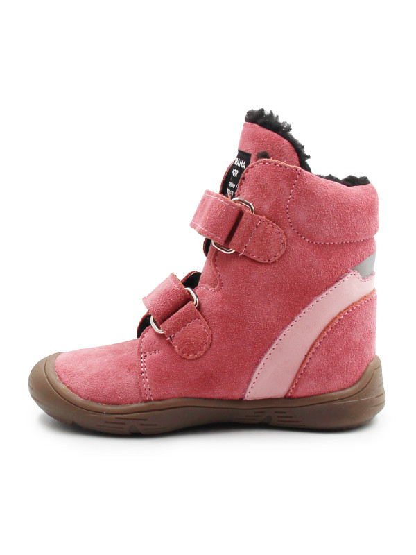 Buty Na Zimę Dla Dziewczynki Barefoot + Wkładka Ocieplana Ameko Dudu-Coral