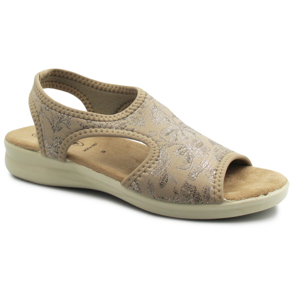 Damskie sandały z elastycznej i miękkiej tkaniny SANITAL-FLEX 8056.17