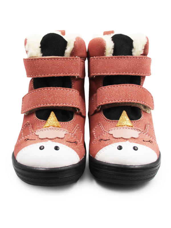 Buty Na Zimę Dla Dziewczynki Mido 42-27 Salmon-Brokat