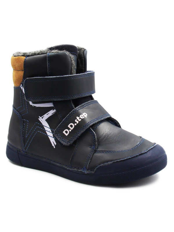 Buty Dla Chłopca Ocieplane Wyjmowana Wkładka DD STEP W068-42921BL