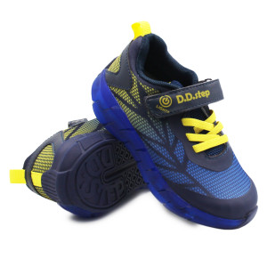 Buty na Wiosnę Dla Chłopca Sportowe Adidasy LED DD Step f061-391m Bermuda Blue