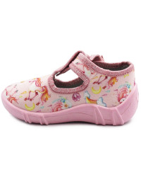 Kapcie dla dziewczynki do przedszkola Wojtyłko Zuzia 22 róż