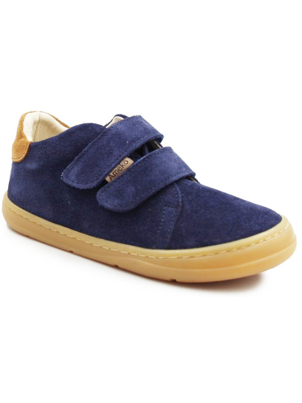 Półbuty Chłopięce Na Wiosnę Barefoot Ameko Dash-Granatowy