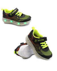Półbuty Dla Chłopców Sportowe Na Jesień LED DD Step f061-391am Black